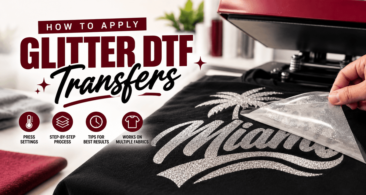 How to Apply Glitter DTF Transfers - DTF Virginia
