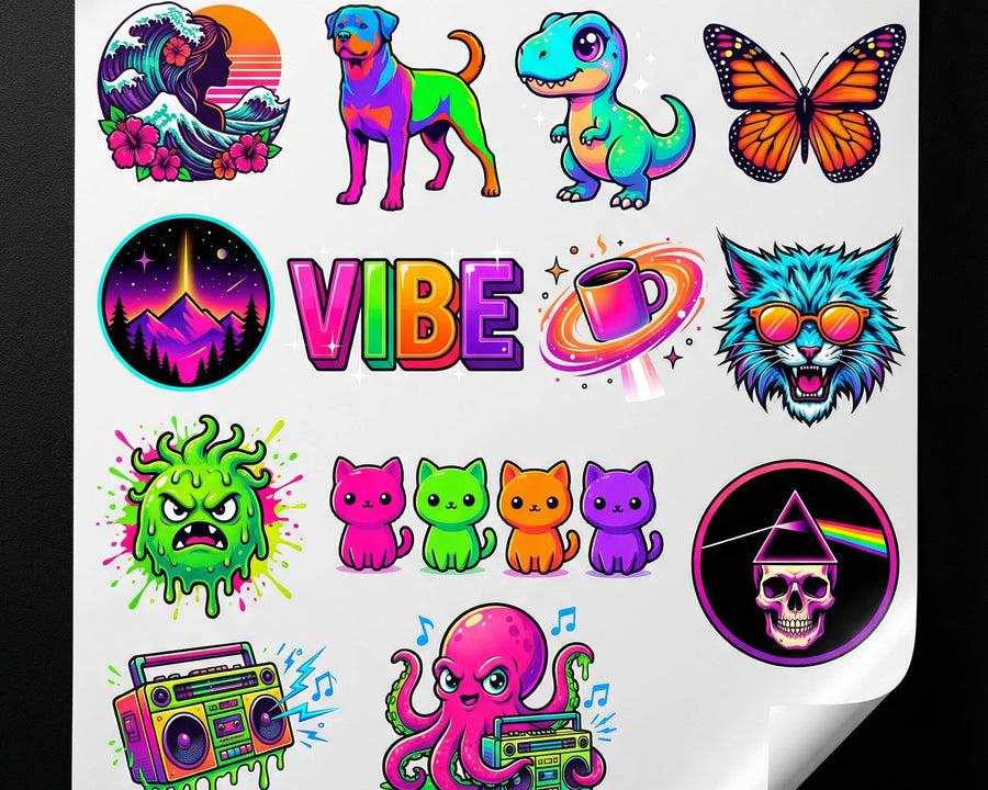 Fluorescent DTF Printing - Bold, Bright, and Stunning - DTF Virginia - Heat Transfer