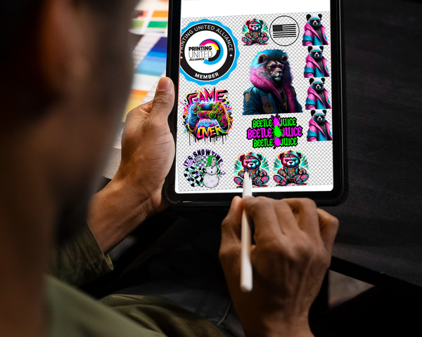 Gang Sheet Builder DTF Transfer makes it simple to arrange multiple designs on a single sheet, helping you save time, reduce material waste, and maximize efficiency