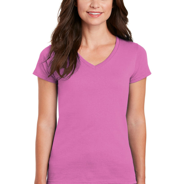 Gildan ® Women's Heavy Cotton ™ 100% Cotton V-Neck T-Shirt. 5V00L
