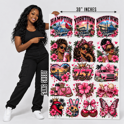 Custom DTF Gang Sheets 30" - DTF Virginia - Gang Sheet