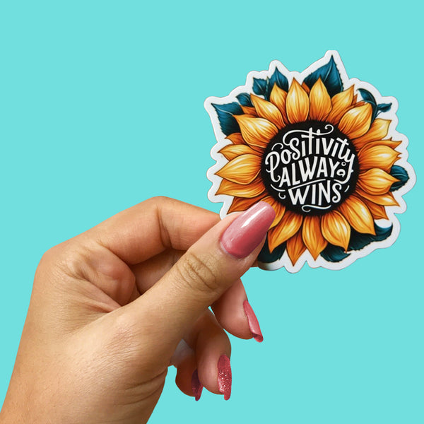 Hand holding inspo sticker mockup – custom DTF printed vinyl sticker by DTF Virginia