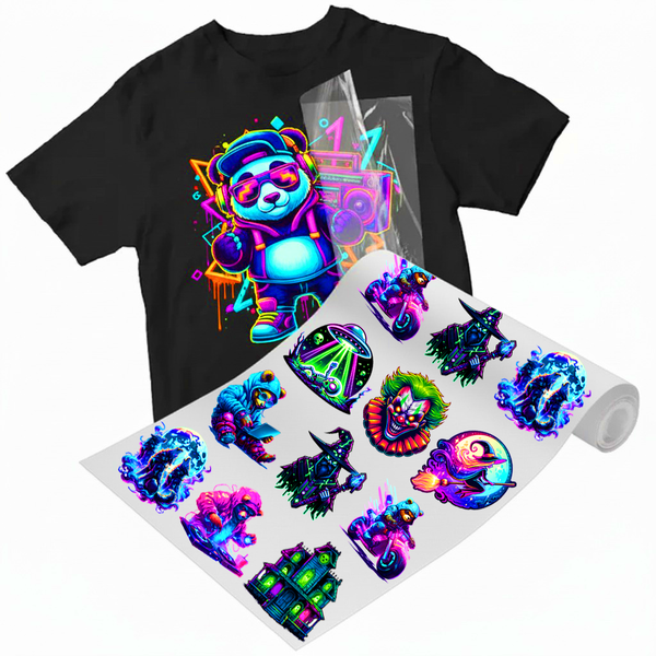 22in Fluorescent DTF Printing – Bold, Bright, and Stunning Fluorescent Designs - Builder