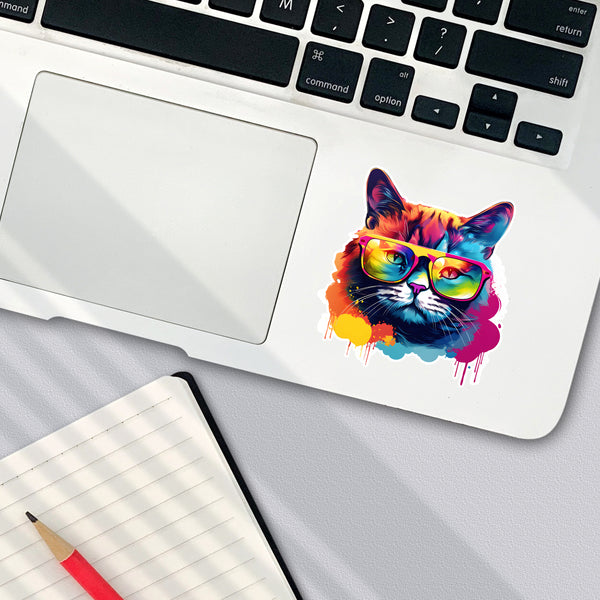 Custom sticker mockup on laptop – DTF printed vinyl sticker by DTF Virginia