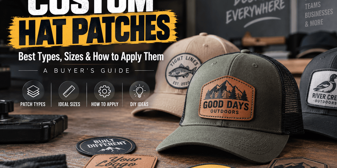 Custom Hat Patches: Best Types, Sizes, Materials & How to Apply Them - DTF Virginia