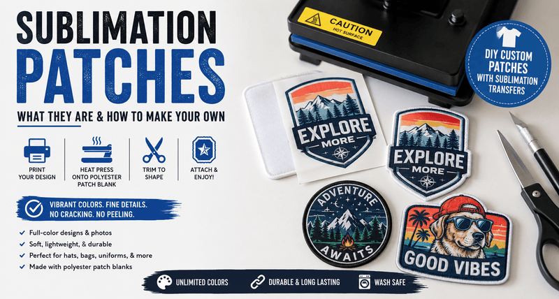Sublimation Patches: What They Are, How to Make Them & Best Materials to Use - DTF Virginia
