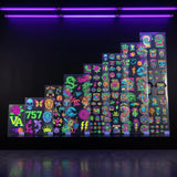 Custom Fluorescent DTF Transfers by Size - DTF Virginia - 