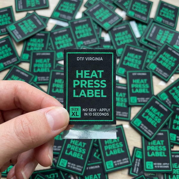 Custom Woven Labels ( UV - Printed ) - DTF Virginia - 