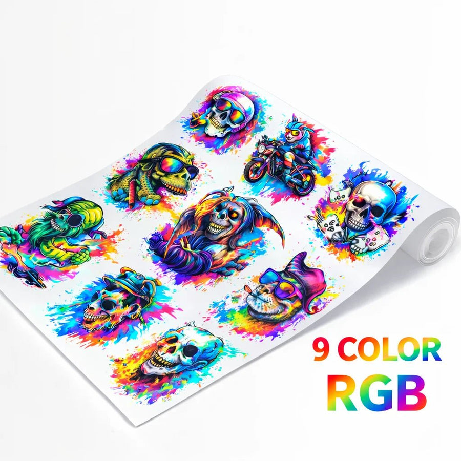 9 Color DTF Transfers By Size - DTF Virginia - 