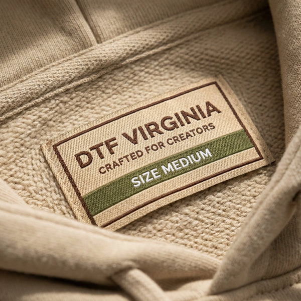 Custom Woven Labels ( UV - Printed ) - DTF Virginia - 
