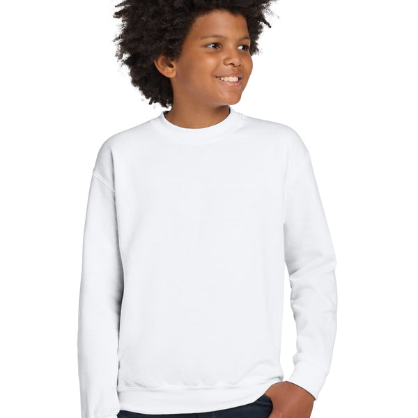 Gildan ®  Youth Heavy Blend™ Crewneck Sweatshirt.  18000B