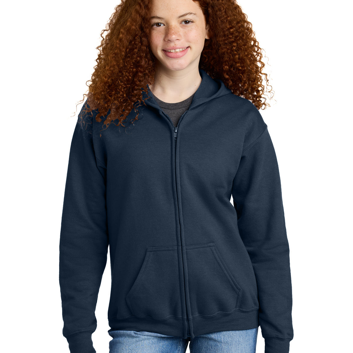 Gildan ®  Youth Heavy Blend ™  Full-Zip Hooded Sweatshirt. 18600B