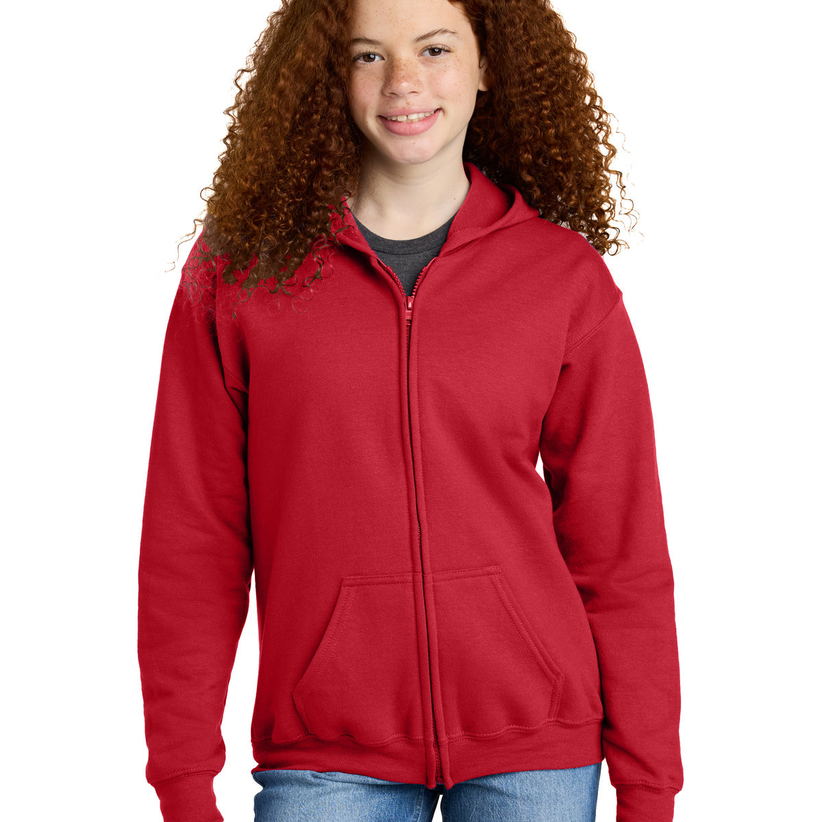 Gildan ®  Youth Heavy Blend ™  Full-Zip Hooded Sweatshirt. 18600B