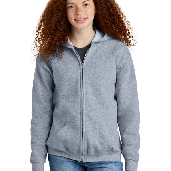 Gildan ®  Youth Heavy Blend ™  Full-Zip Hooded Sweatshirt. 18600B