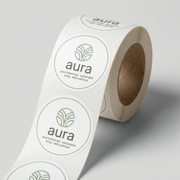Circle Paper Roll Labels