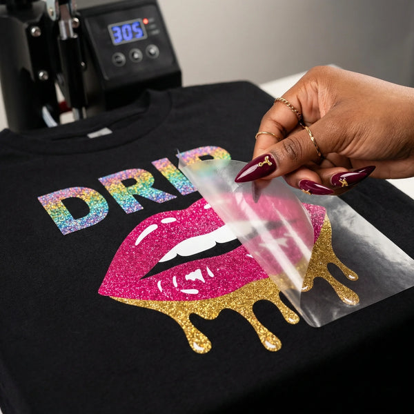 Custom Glitter DTF Transfer by Size - DTF Virginia - 
