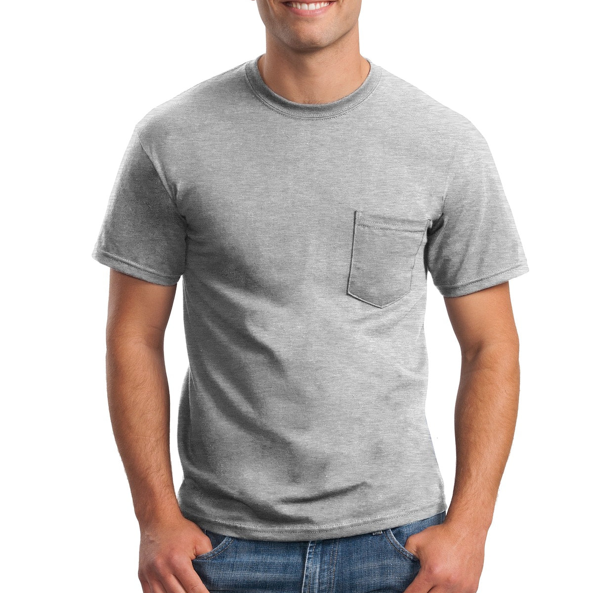 Gildan ®  - Ultra Cotton ®  100% US Cotton T-Shirt with Pocket.  2300
