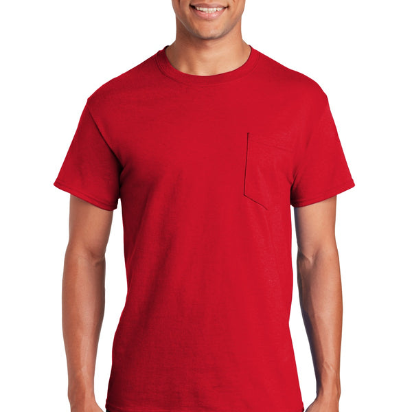 Gildan ®  - Ultra Cotton ®  100% US Cotton T-Shirt with Pocket.  2300