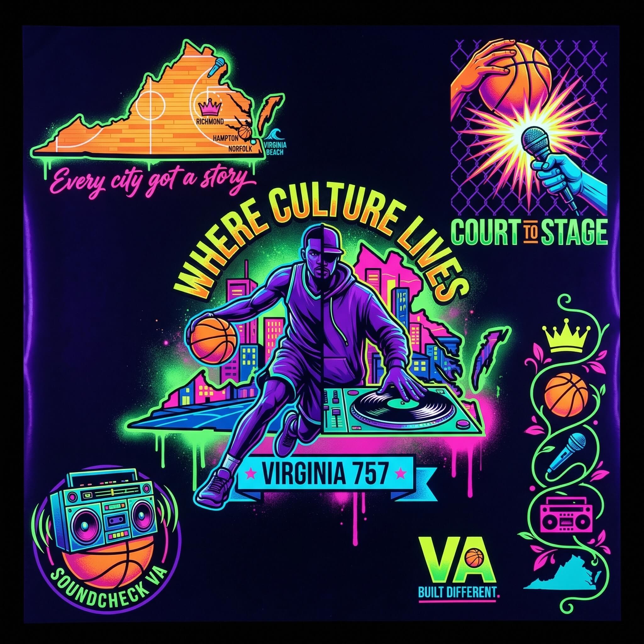 Custom Fluorescent DTF Transfers by Size - DTF Virginia - 