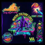 Custom Fluorescent DTF Transfers by Size - DTF Virginia - 