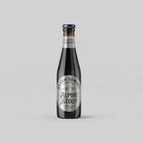 Bottle of Silver Summit Alpine Stout on a gray background