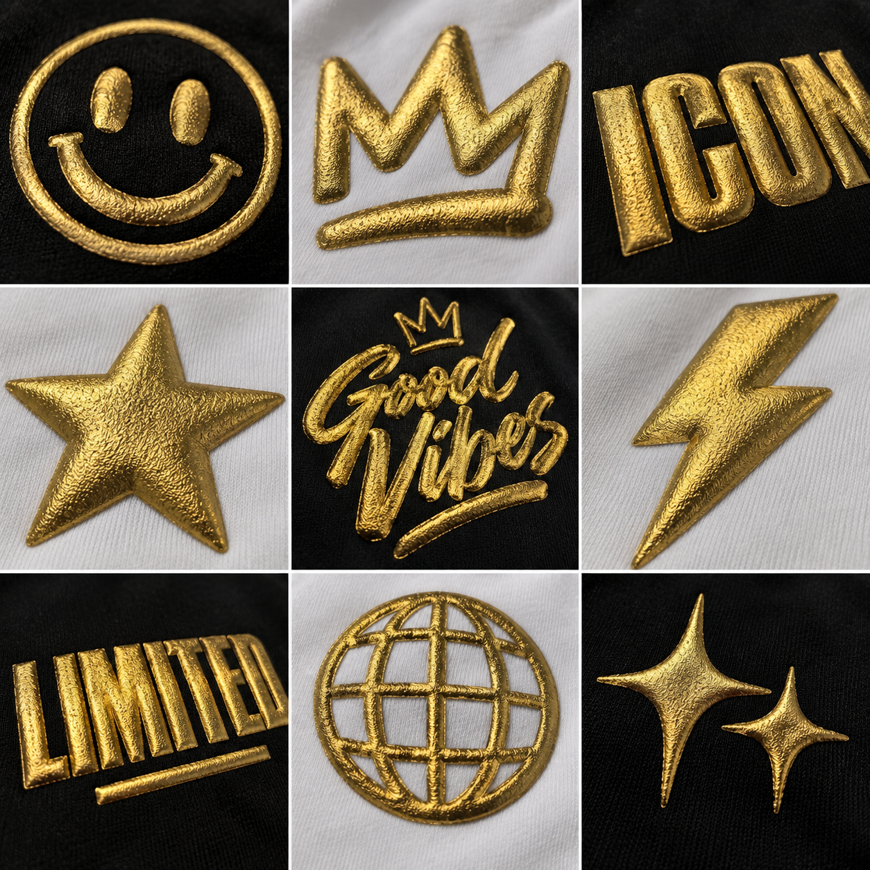 3D Metal Puff Transfers