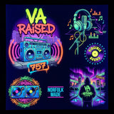 Custom Fluorescent DTF Transfers by Size - DTF Virginia - 
