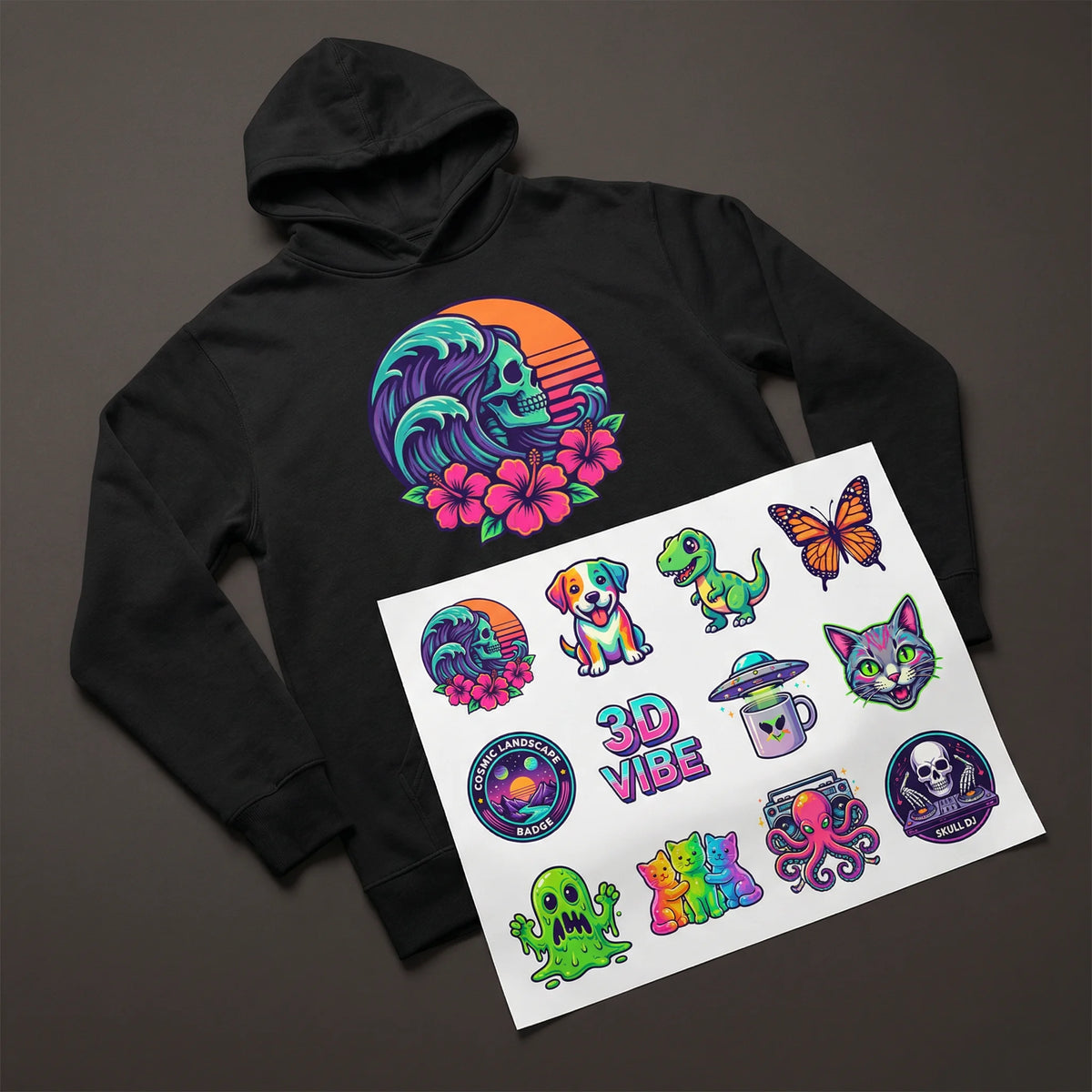 Fluorescent DTF Printing – Build Bold, Bright, and Stunning designs - DTF Virginia - Gang Sheet