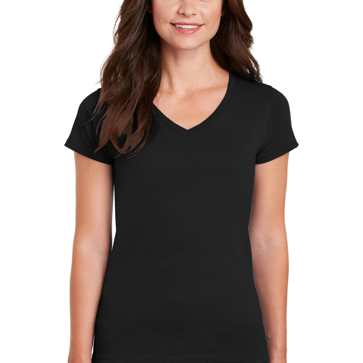 Gildan ®  Women's Heavy Cotton ™  100% Cotton V-Neck T-Shirt. 5V00L