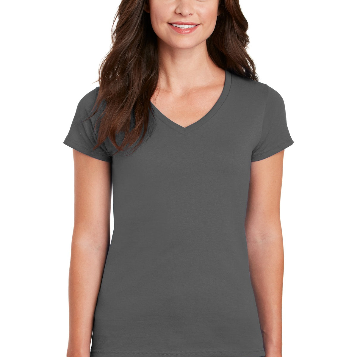 Gildan ®  Women's Heavy Cotton ™  100% Cotton V-Neck T-Shirt. 5V00L