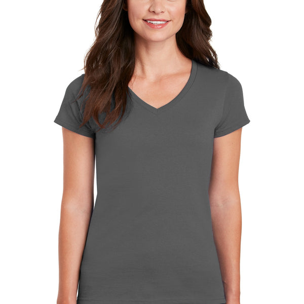 Gildan ®  Women's Heavy Cotton ™  100% Cotton V-Neck T-Shirt. 5V00L