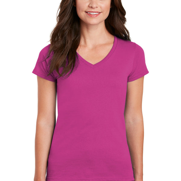 Gildan ®  Women's Heavy Cotton ™  100% Cotton V-Neck T-Shirt. 5V00L
