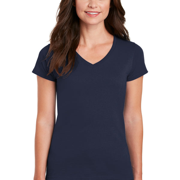 Gildan ®  Women's Heavy Cotton ™  100% Cotton V-Neck T-Shirt. 5V00L