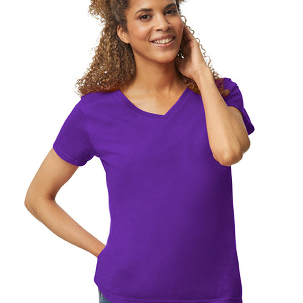 Gildan ®  Women's Heavy Cotton ™  100% Cotton V-Neck T-Shirt. 5V00L
