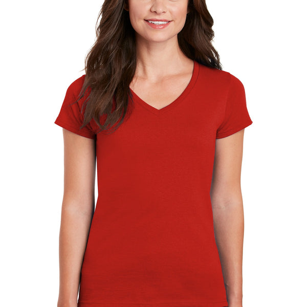 Gildan ®  Women's Heavy Cotton ™  100% Cotton V-Neck T-Shirt. 5V00L