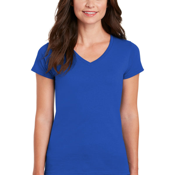 Gildan ®  Women's Heavy Cotton ™  100% Cotton V-Neck T-Shirt. 5V00L