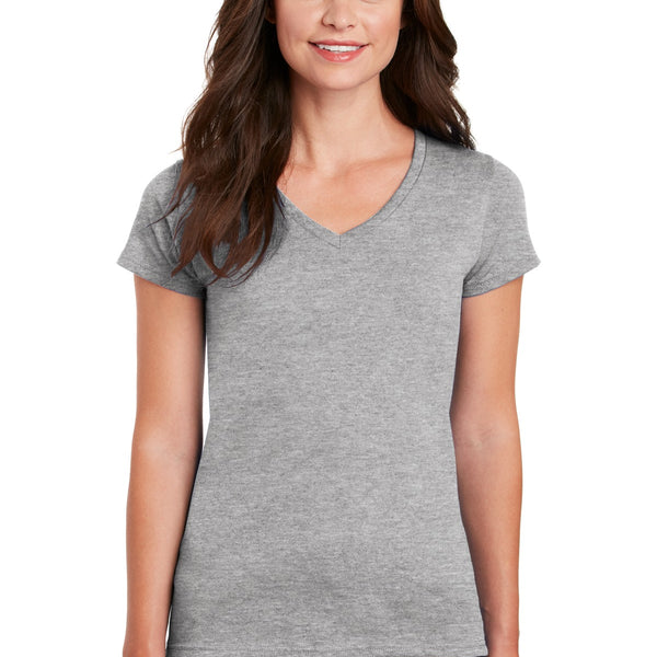 Gildan ®  Women's Heavy Cotton ™  100% Cotton V-Neck T-Shirt. 5V00L