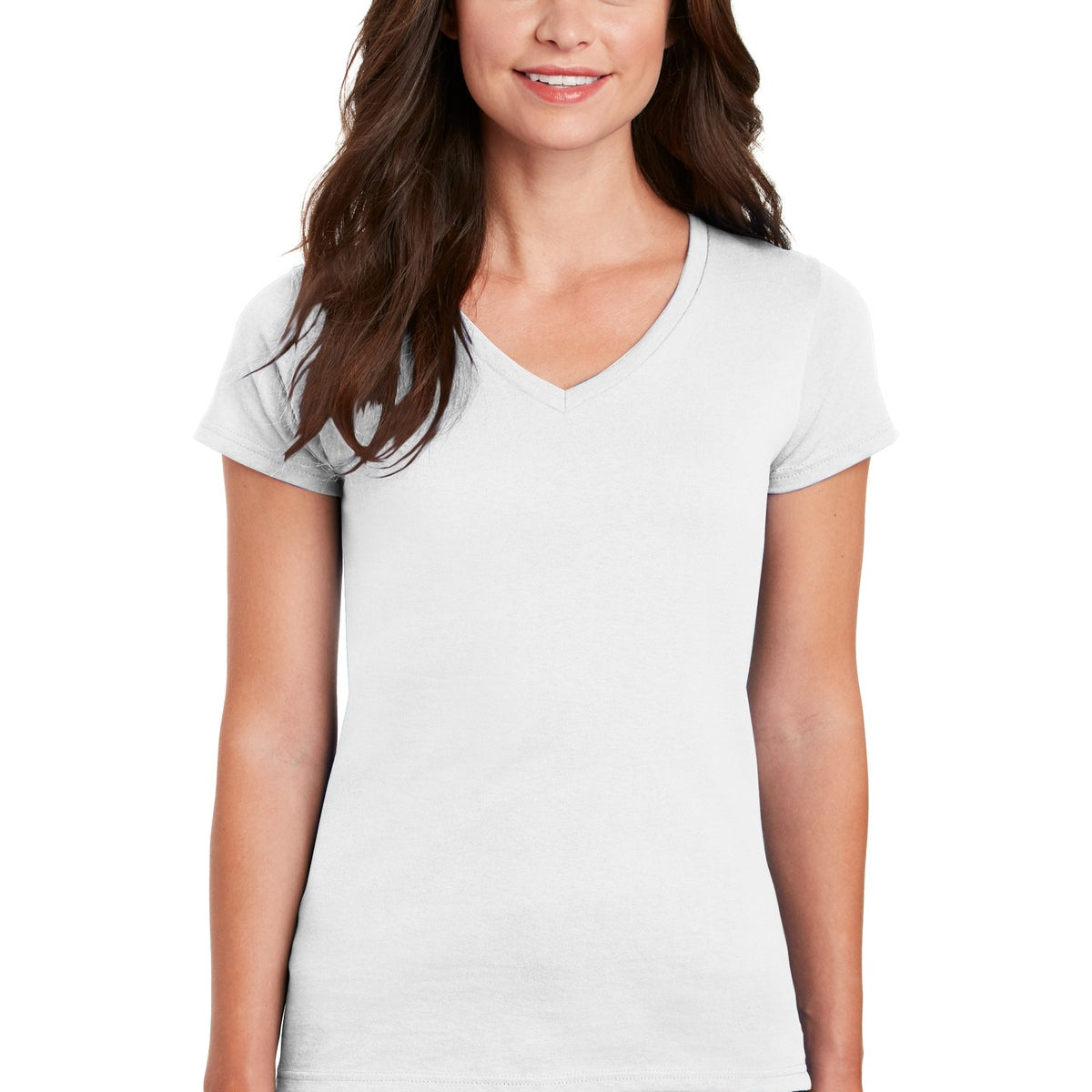Gildan ®  Women's Heavy Cotton ™  100% Cotton V-Neck T-Shirt. 5V00L