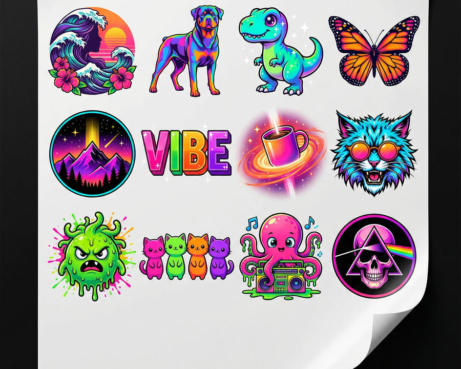 Fluorescent DTF Printing - Bold, Bright, and Stunning - DTF Virginia - Heat Transfer