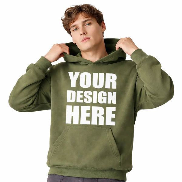 Custom Heavy Fleece Hoodie Sweatshirt - Retail Blank - DTF Virginia - 