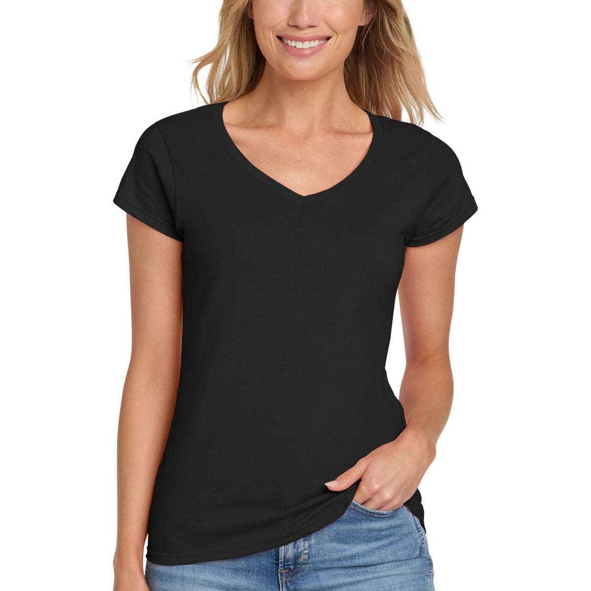 Gildan Softstyle ®  Women's Fit V-Neck T-Shirt. 64V00L