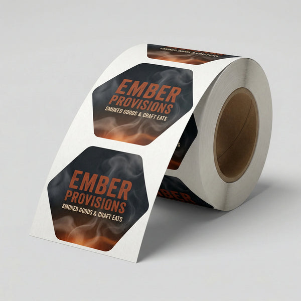 Custom Die Cut Paper Roll Labels