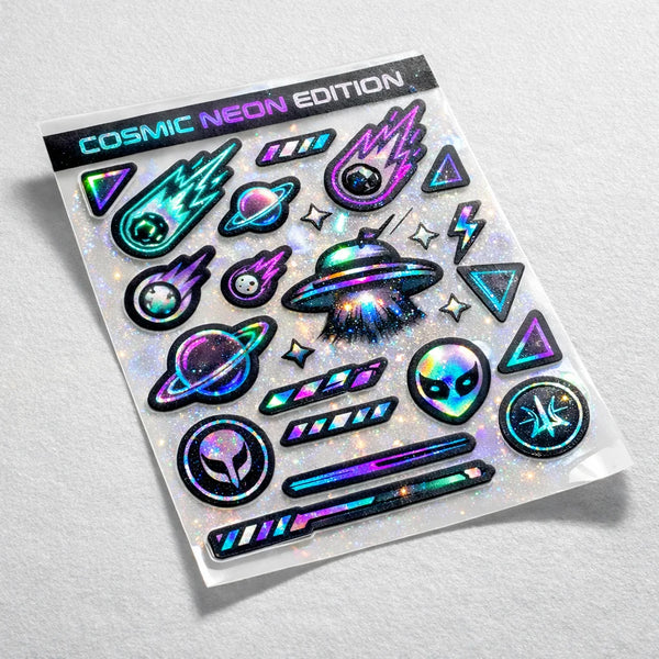 custom glitter dtf neon