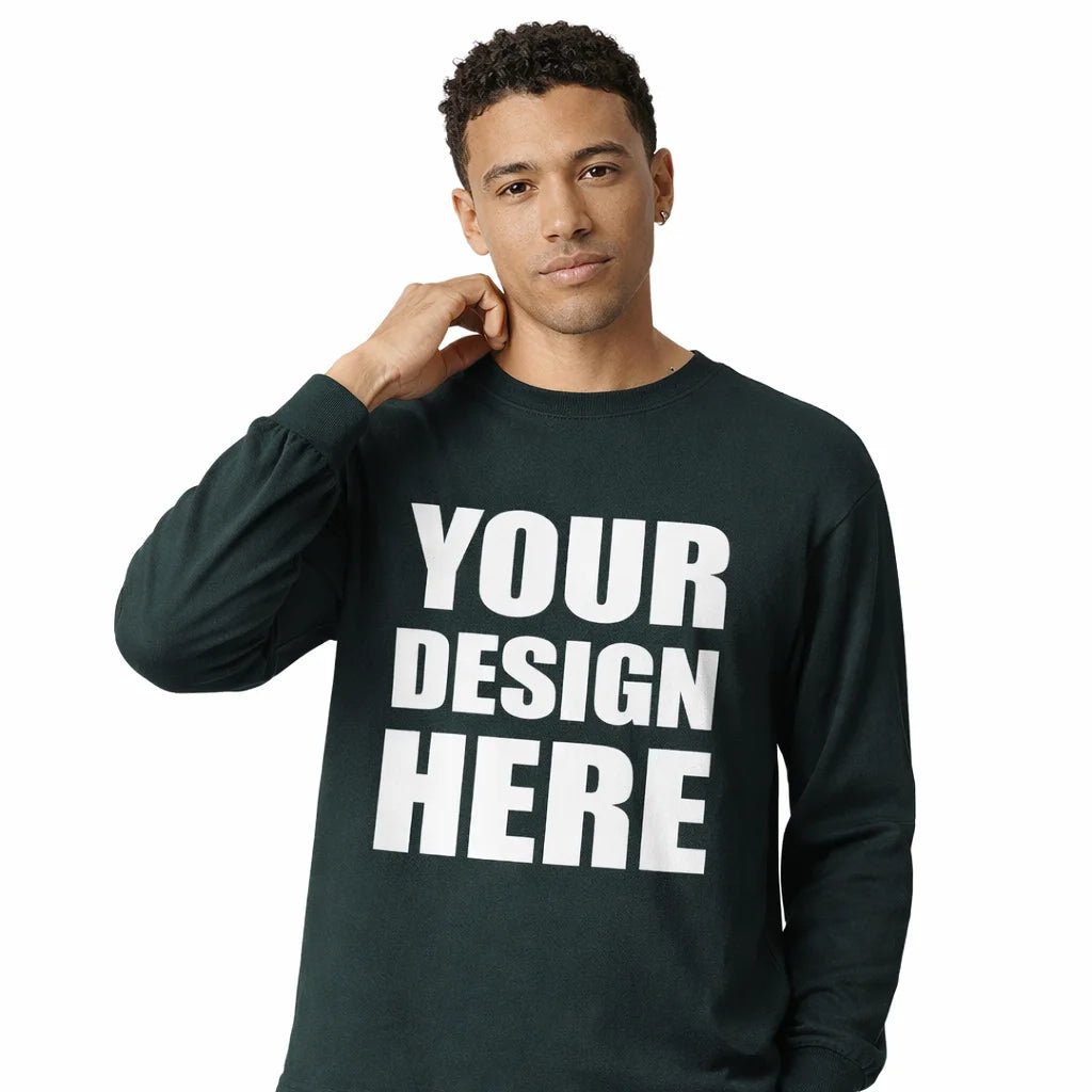 Custom American Apparel Unisex Heavyweight Cotton Long Sleeve T-Shirt - DTF Virginia - 