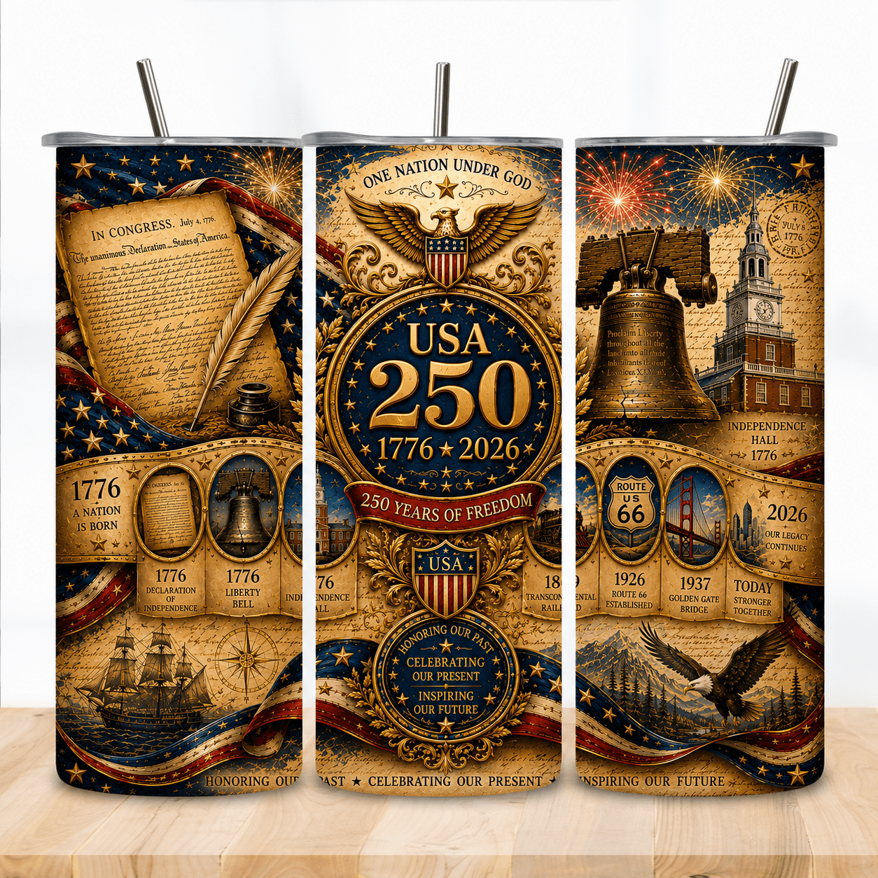 America's 250th Anniversary 20oz Tumbler - DTF Virginia -