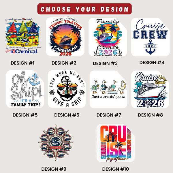Custom Cruise Shirts for Royal Caribbean, Carnival & More - DTF Virginia - T-Shirts