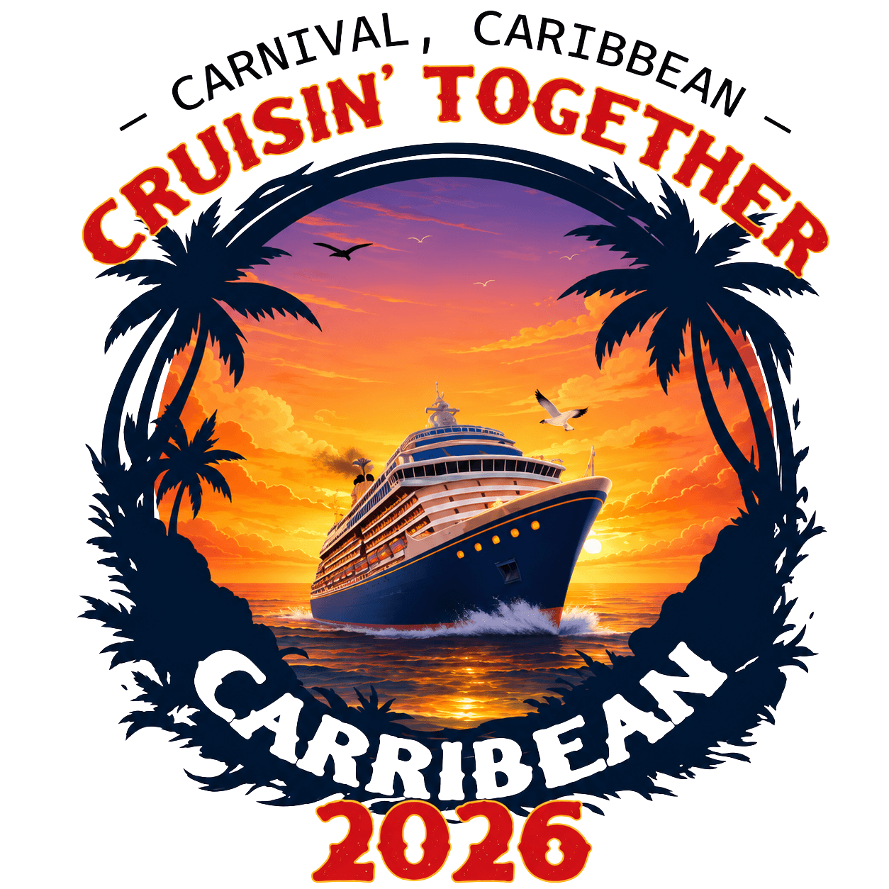 Custom Cruise Shirts for Royal Caribbean, Carnival & More - DTF Virginia - T-Shirts