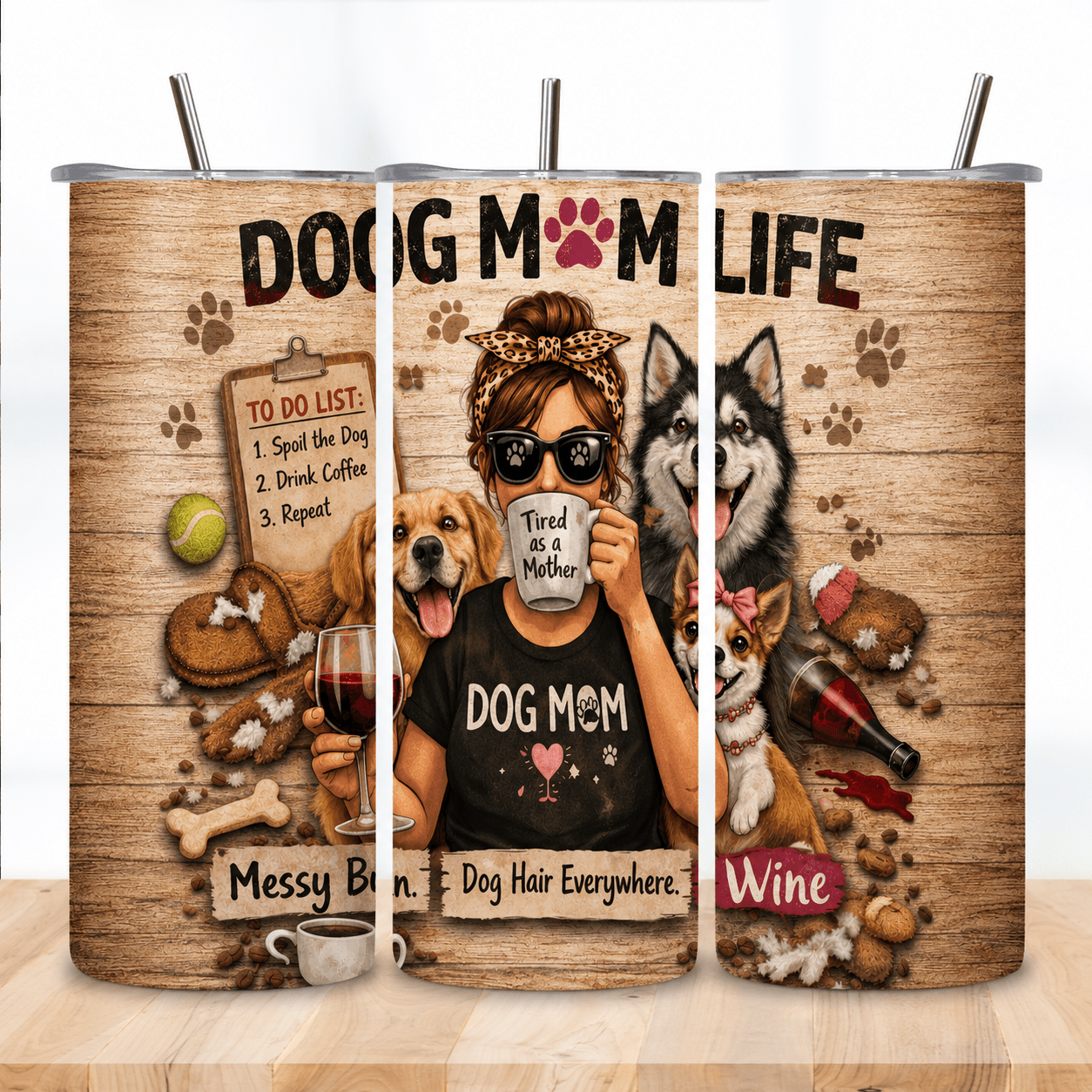 Mom 20oz Skinny Tumbler - DTF Virginia -