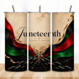 Juneteenth 20oz Skinny Tumbler - DTF Virginia -