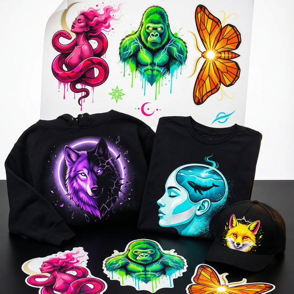 Fluorescent DTF Printing - Bold, Bright, and Stunning - DTF Virginia - Heat Transfer